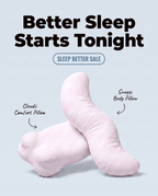 Snuggi ergonomic body pillow with curved full body support design for comfortable side sleeping